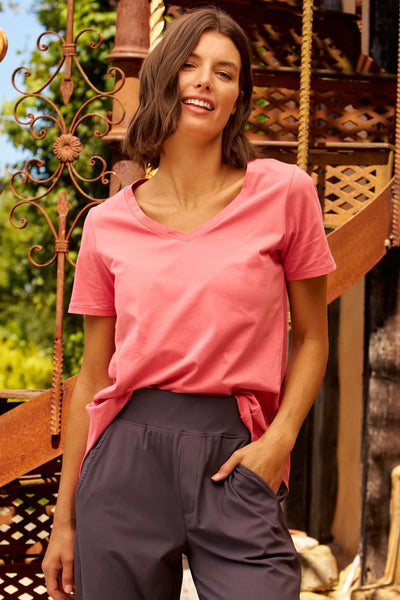 Betty Basics Luella Tee in Dusty Rose