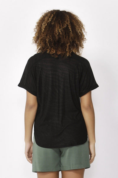 Betty Basics Adelaide Tee in Black - Hey Sara