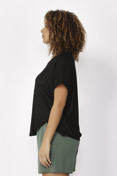 Betty Basics Adelaide Tee in Black - Hey Sara
