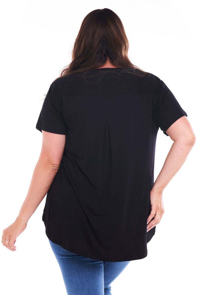 Betty Basics Ava Tee in Black - Hey Sara
