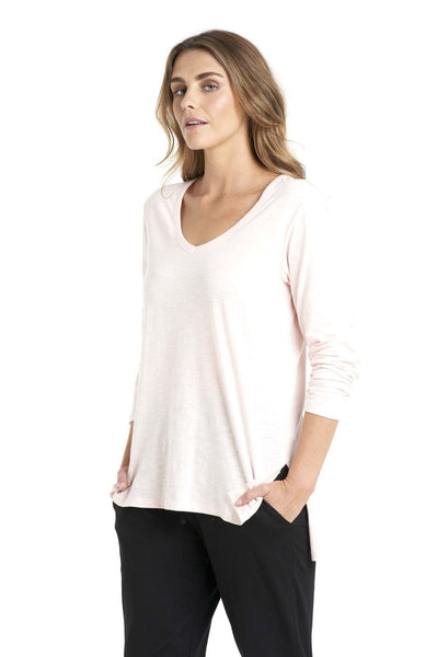 Betty Basics Bonnie Long Sleeve Top in Petal - Hey Sara