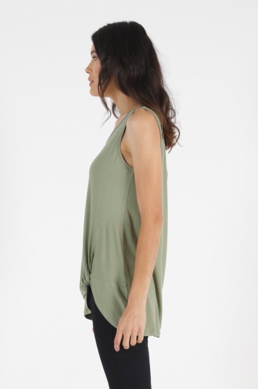 Betty Basics Brighton Tank in Avocado - Hey Sara