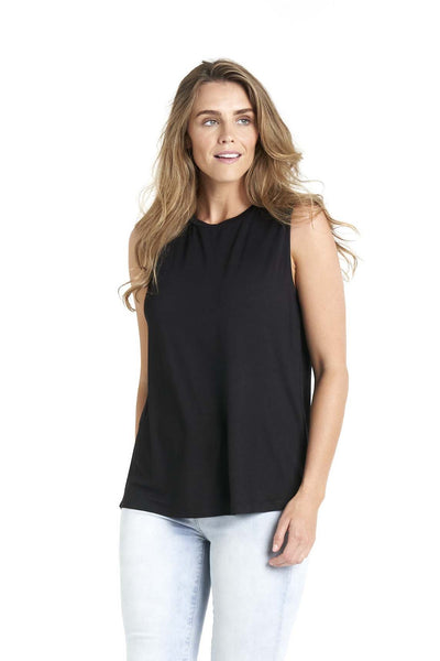 Betty Basics Capri Tank Black - Hey Sara