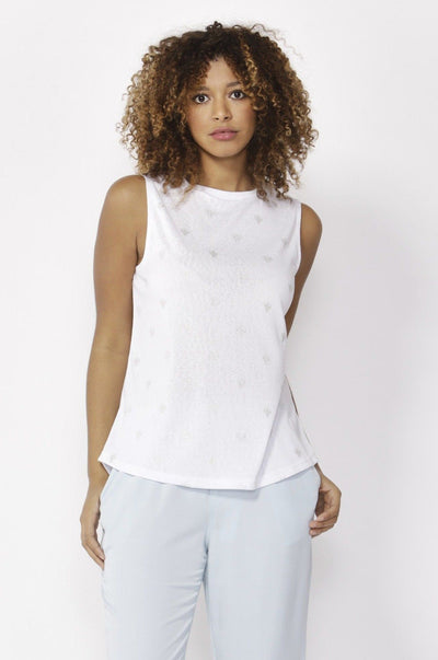 Betty Basics Capri Tank in White - Hey Sara