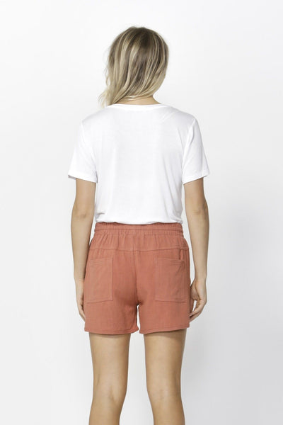 Betty Basics Charlie Linen Short in Rose - Hey Sara
