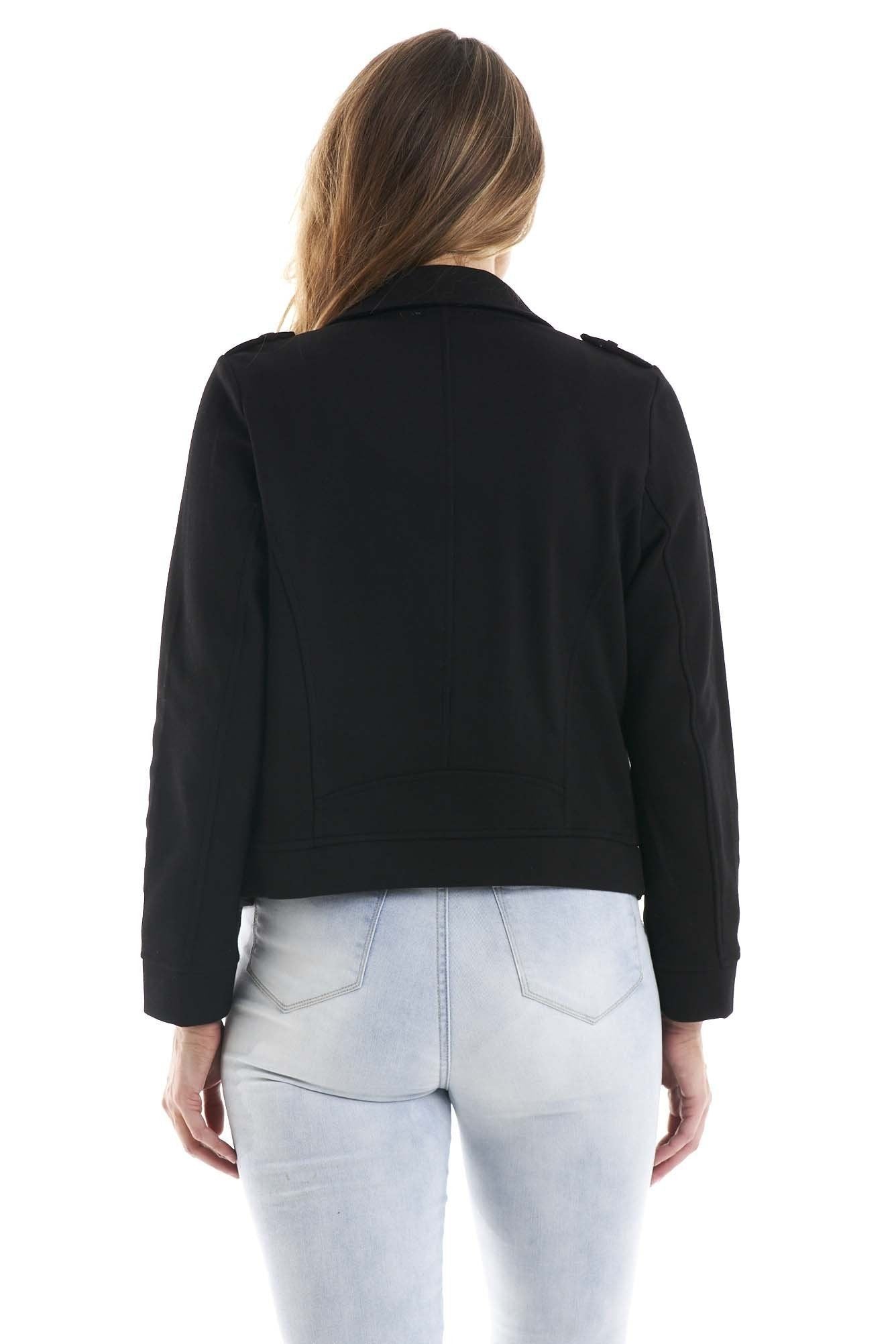 Betty Basics Esther Biker Jacket in Black - Hey Sara