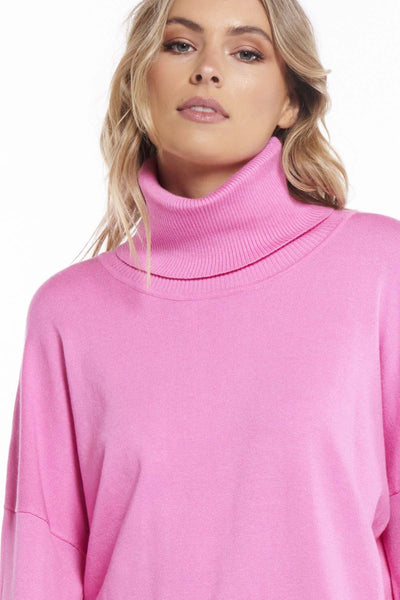 Betty Basics Fleur Knit Jumper in Candy Pink - Hey Sara
