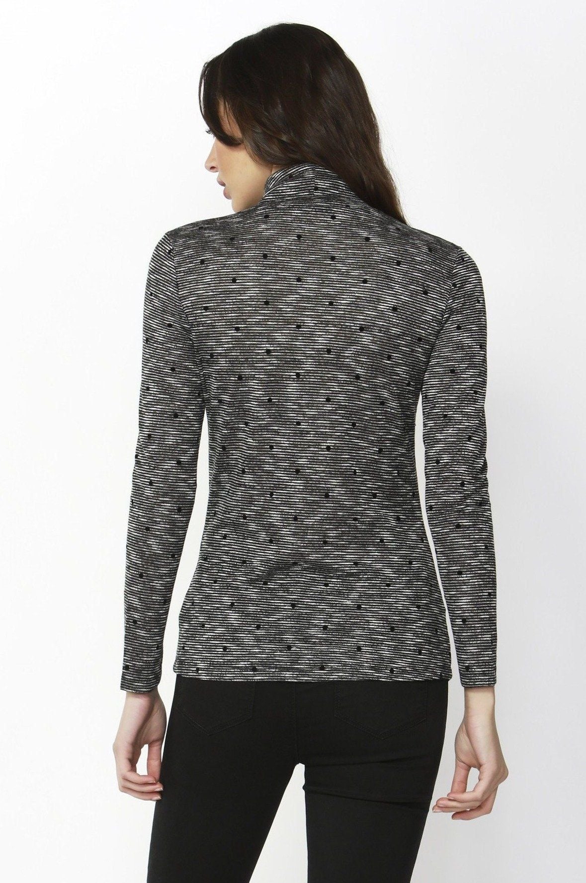 Betty Basics Glasgow Top in Melange Spot - Hey Sara