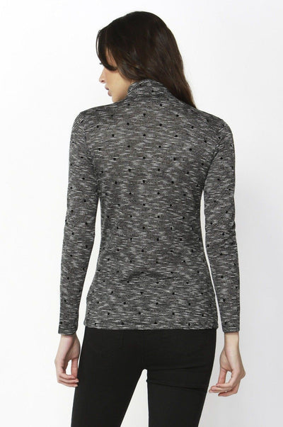 Betty Basics Glasgow Top in Melange Spot - Hey Sara