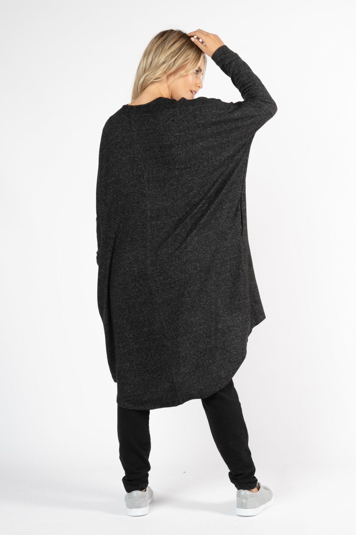 Betty Basics Harlow Cardigan in Charcoal - Hey Sara