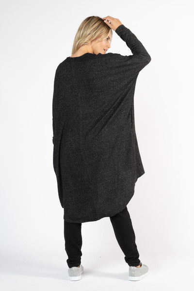 Betty Basics Harlow Cardigan in Charcoal - Hey Sara