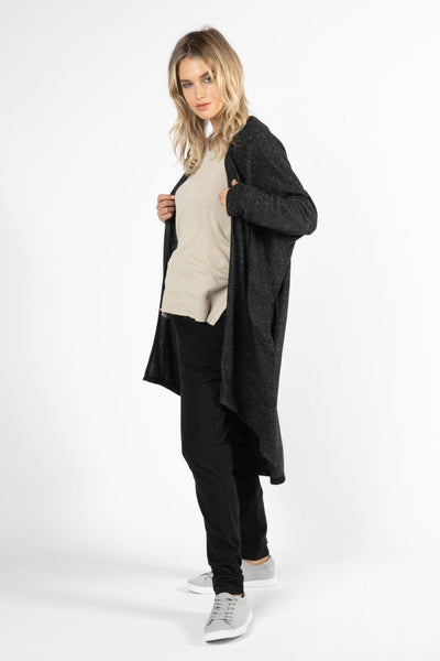 Betty Basics Harlow Cardigan in Charcoal - Hey Sara