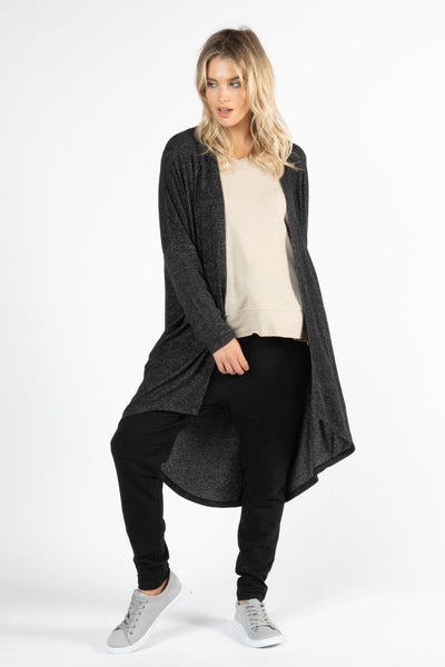 Betty Basics Harlow Cardigan in Charcoal - Hey Sara
