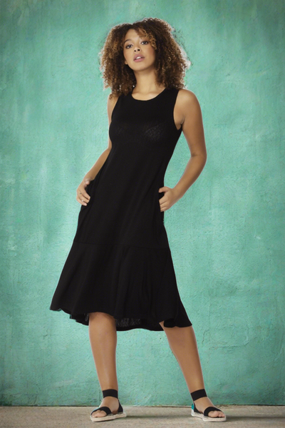 Betty Basics Hawaii Midi Dress in Black - Hey Sara