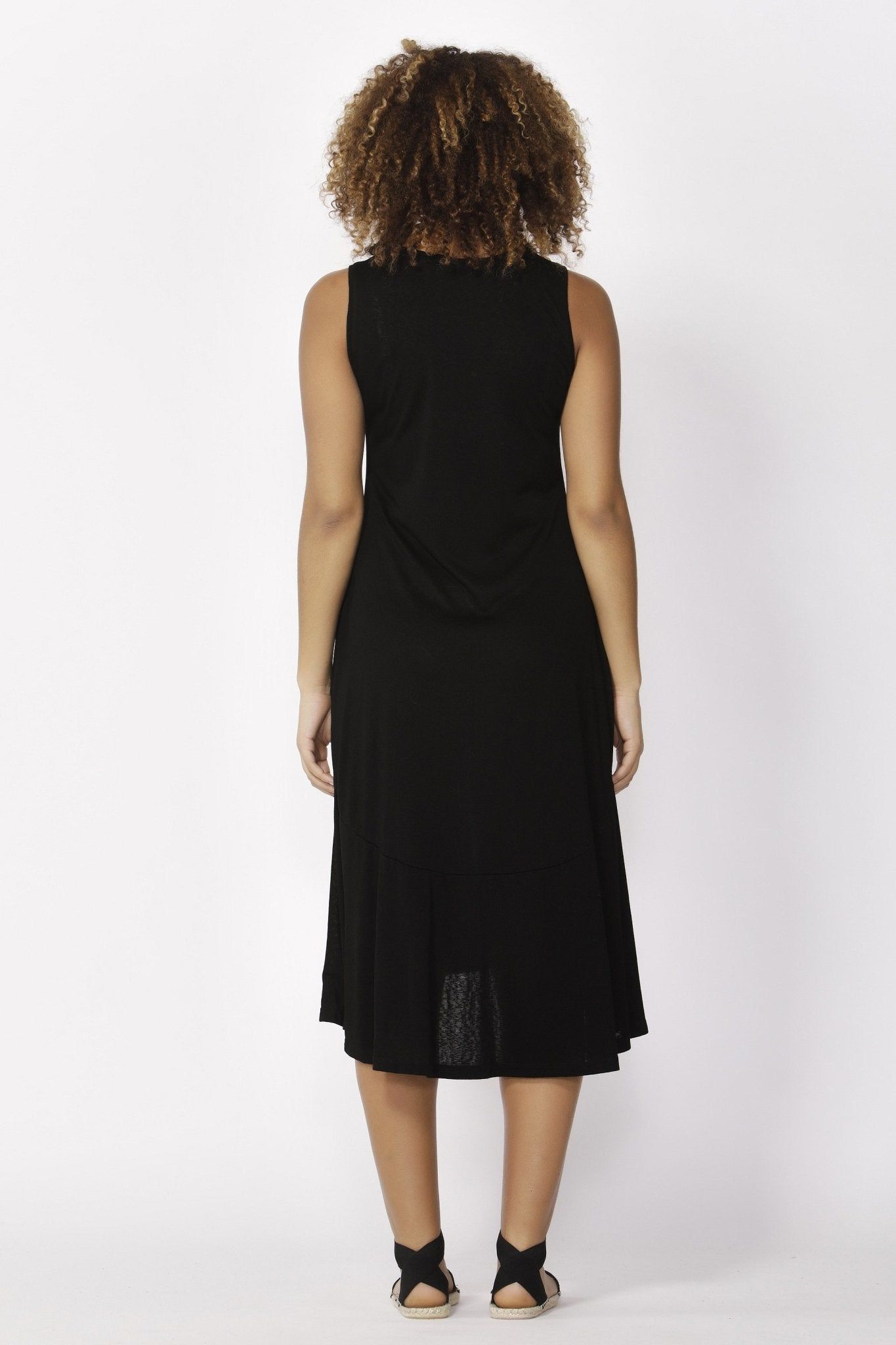 Betty Basics Hawaii Midi Dress in Black - Hey Sara