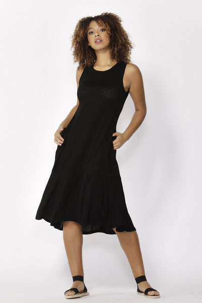 Betty Basics Hawaii Midi Dress in Black - Hey Sara