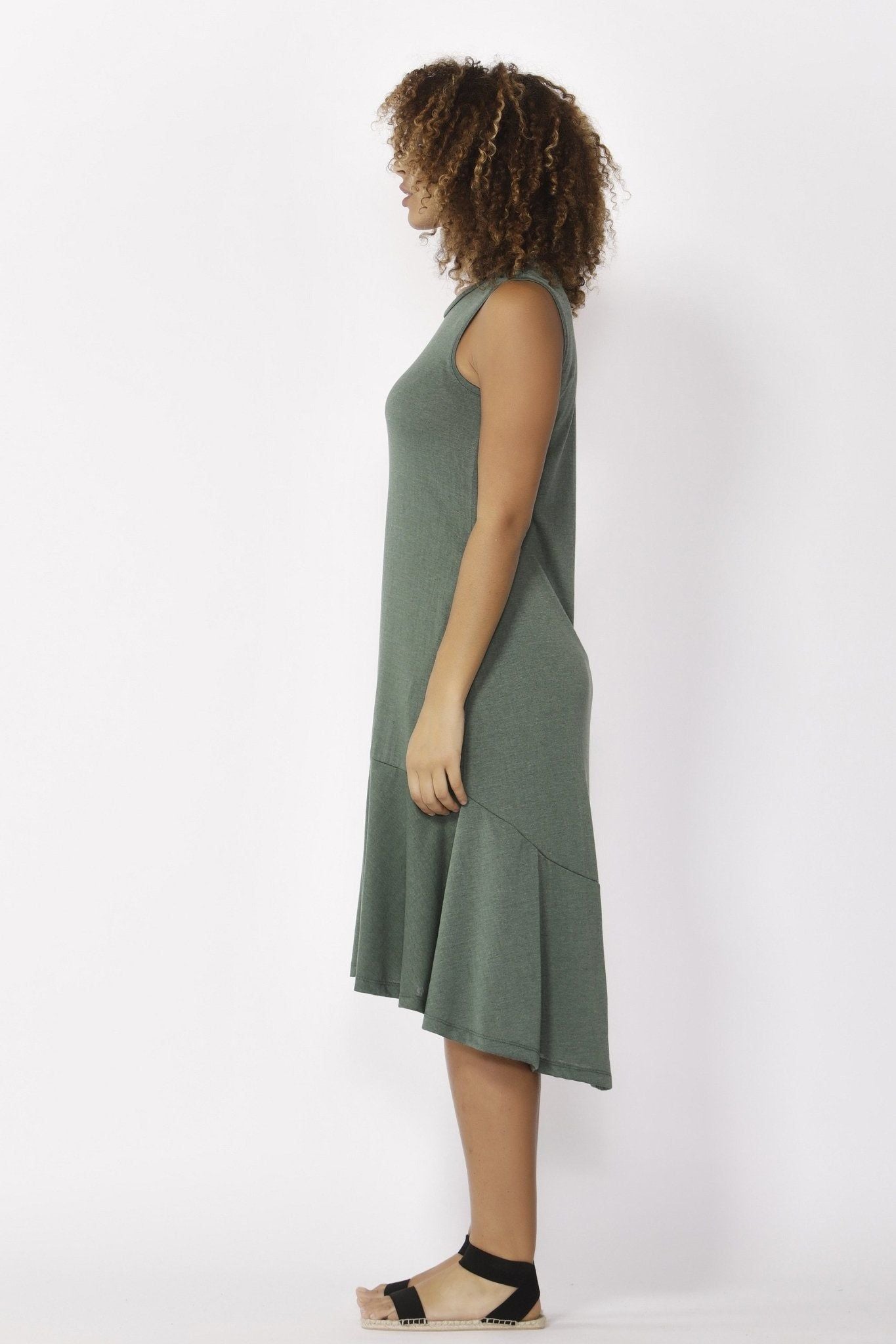 Betty Basics Hawaii Midi Dress in Forest - Hey Sara