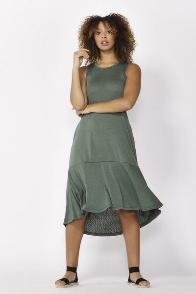 Betty Basics Hawaii Midi Dress in Forest - Hey Sara