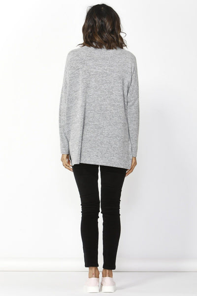 Betty Basics Ivo Cosy Pullover in Storm Grey - Hey Sara