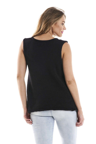 Betty Basics Jamie Knit Tank Top in Black - Hey Sara