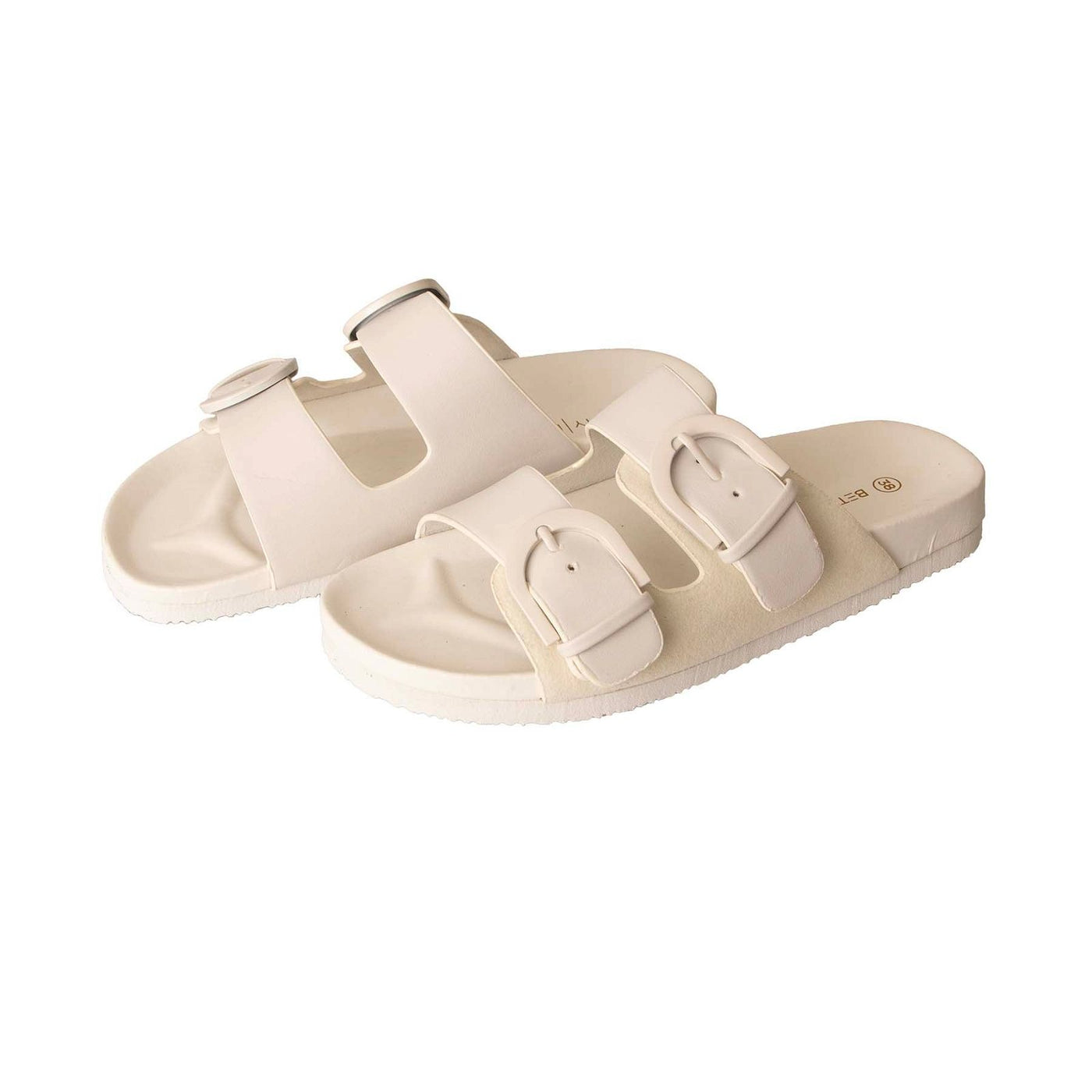 Betty Basics Jane Slide in White Stone - Hey Sara