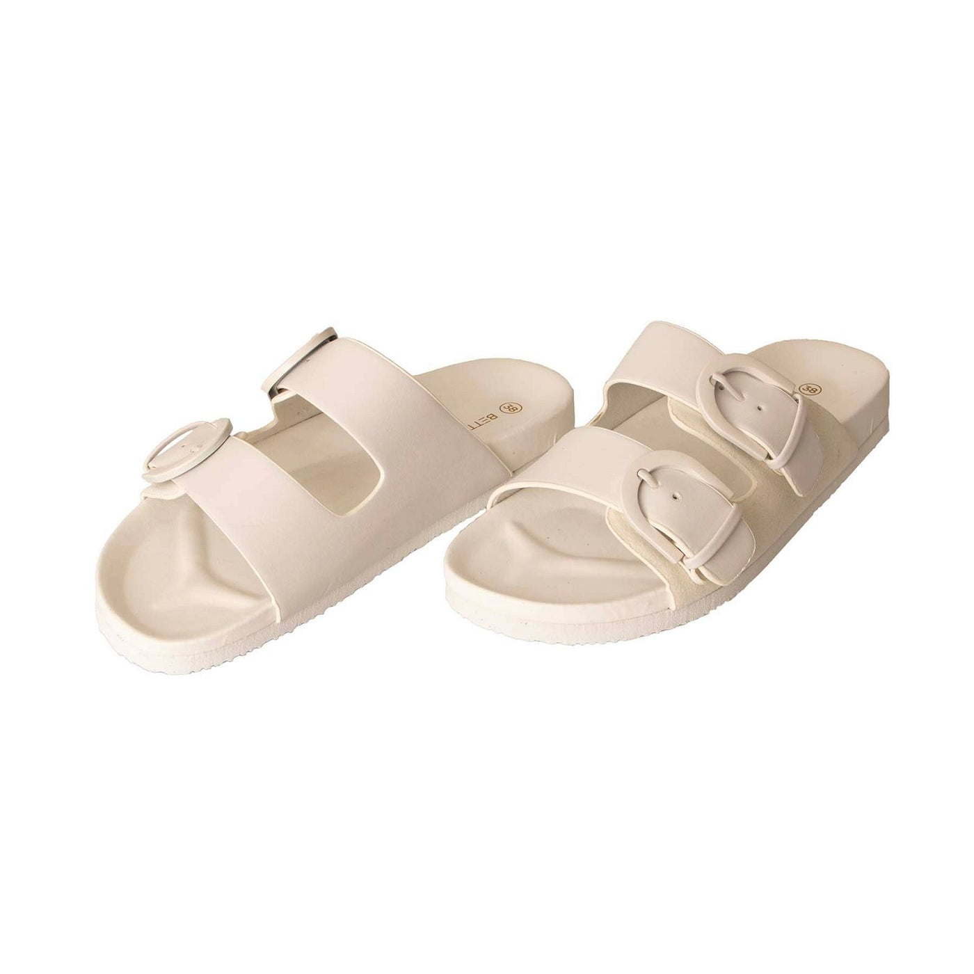 Betty Basics Jane Slide in White Stone - Hey Sara