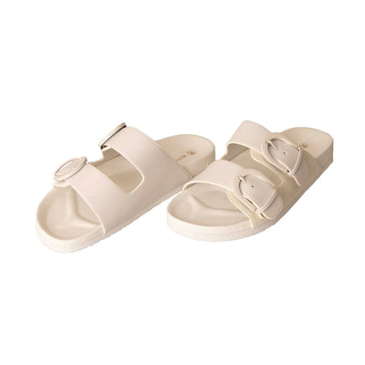 Betty Basics Jane Slide in White Stone - Hey Sara