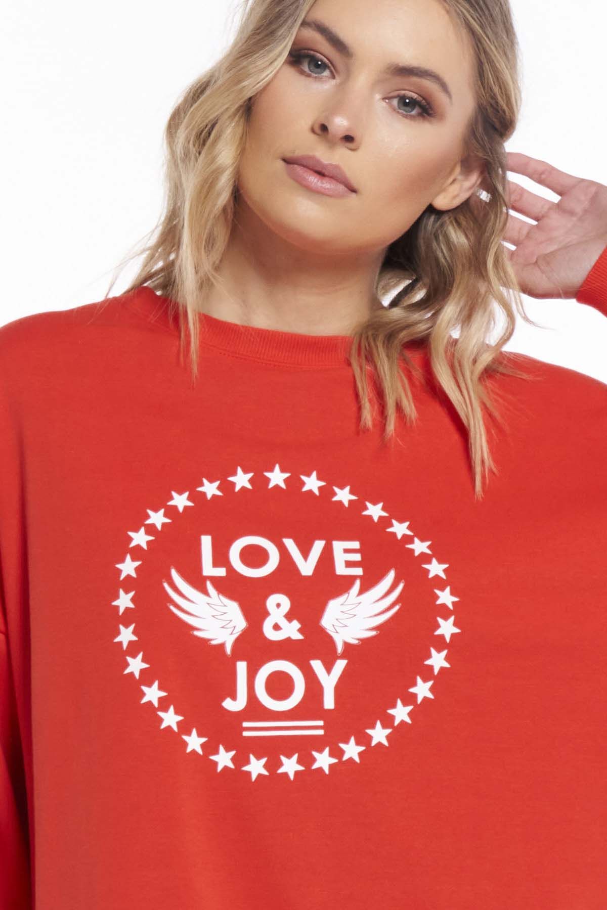 Betty Basics Jetta Sweater in Joy Red - Hey Sara