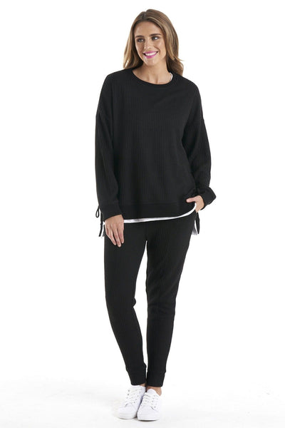 Betty Basics Kiki Sweat in Black - Hey Sara