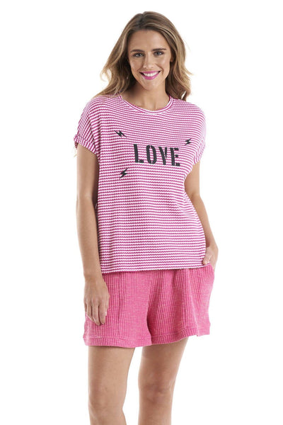 Betty Basics Kris Tee in Love Print - Hey Sara