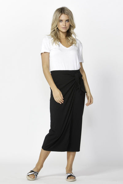 Betty Basics Lana Midi Skirt in Black - Hey Sara