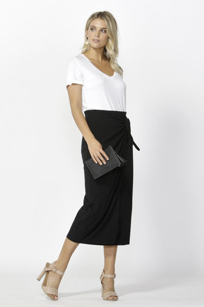 Betty Basics Lana Midi Skirt in Black - Hey Sara