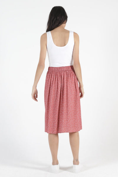 Betty Basics Landon Skirt in Ditsy Heart - Hey Sara