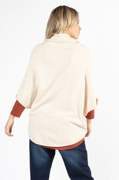 Betty Basics Luella Roll Neck Sweater in Latte - Hey Sara