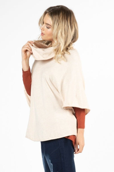 Betty Basics Luella Roll Neck Sweater in Latte - Hey Sara