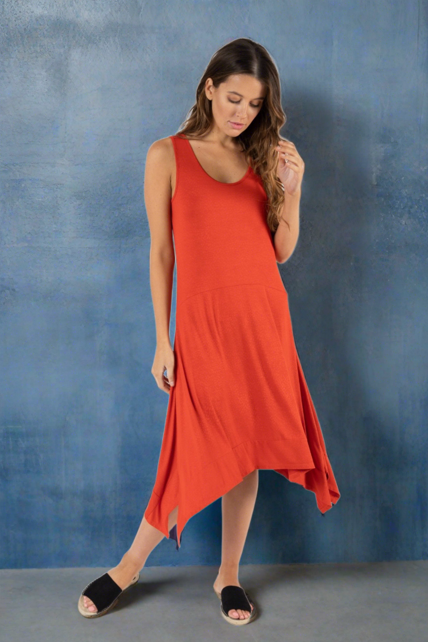 Betty Basics Madrid Dress in Sunset Red - Hey Sara