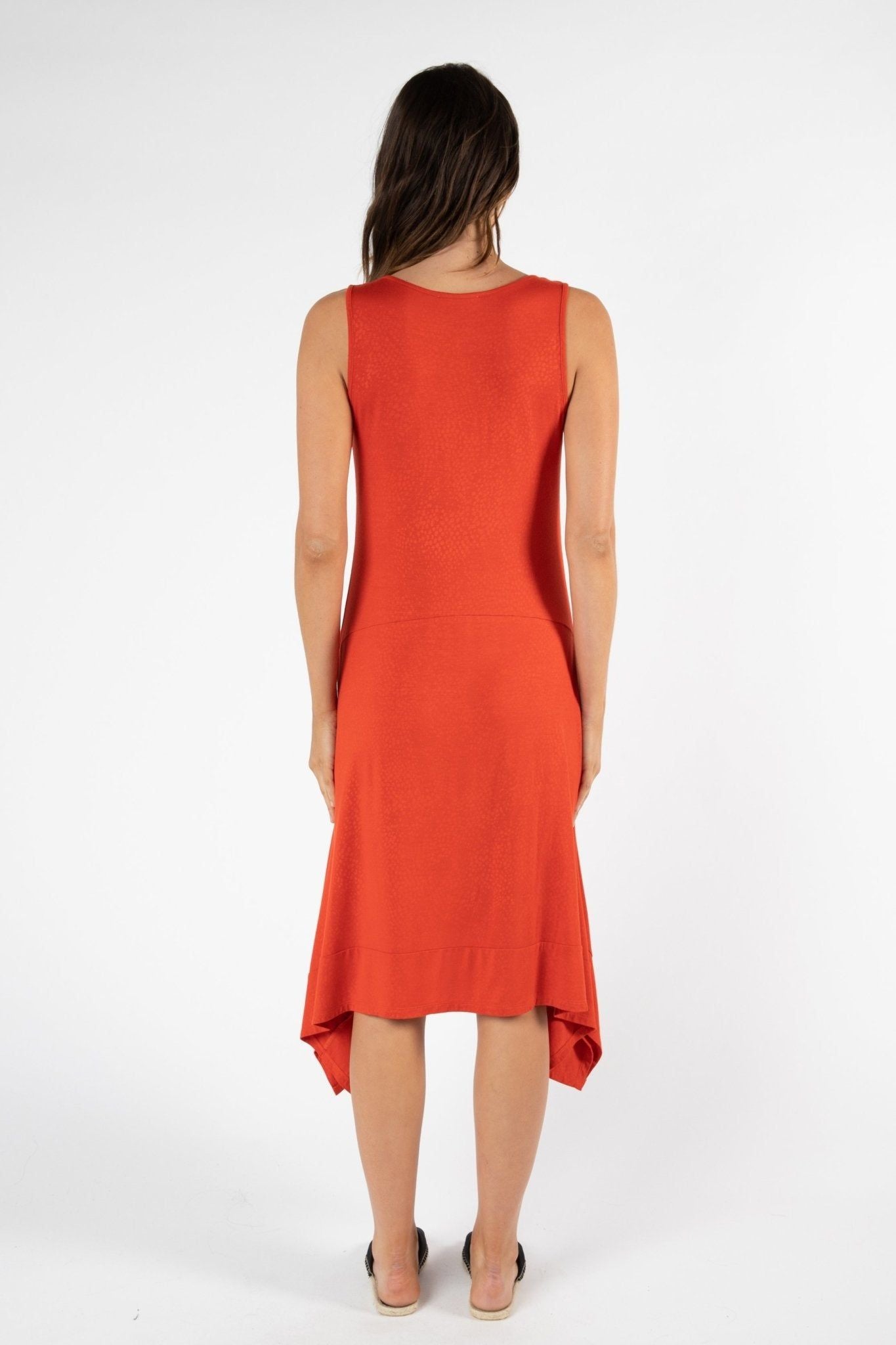 Betty Basics Madrid Dress in Sunset Red - Hey Sara