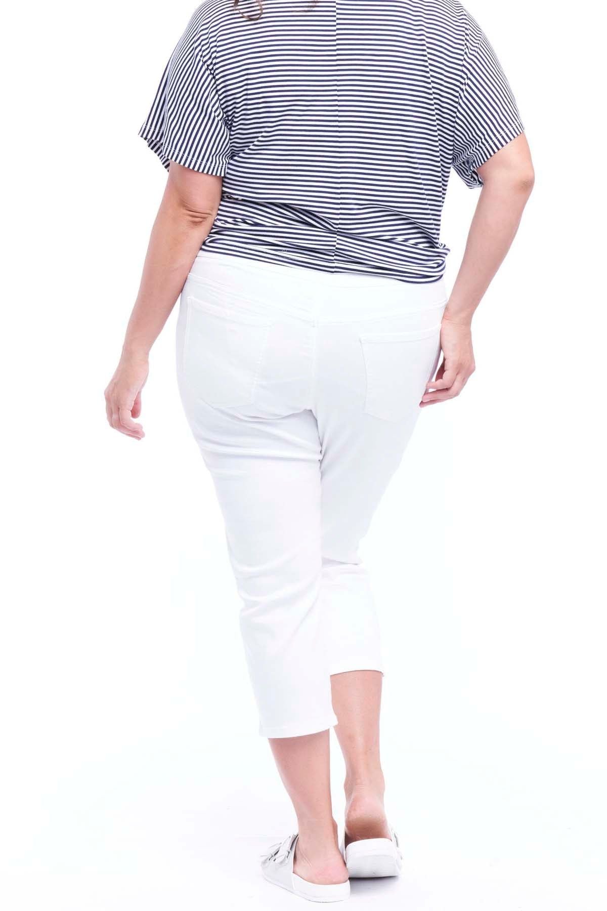 Betty Basics Maisie Capri Jean in White - Hey Sara