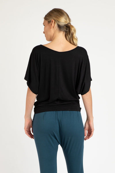 Betty Basics Maui Tee in Black with Amore Print - Hey Sara