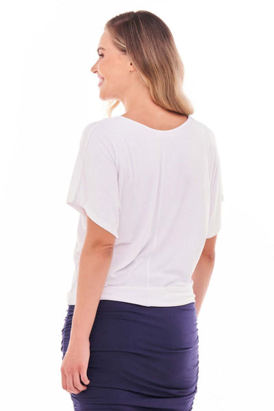 Betty Basics Maui Tee in White - Hey Sara