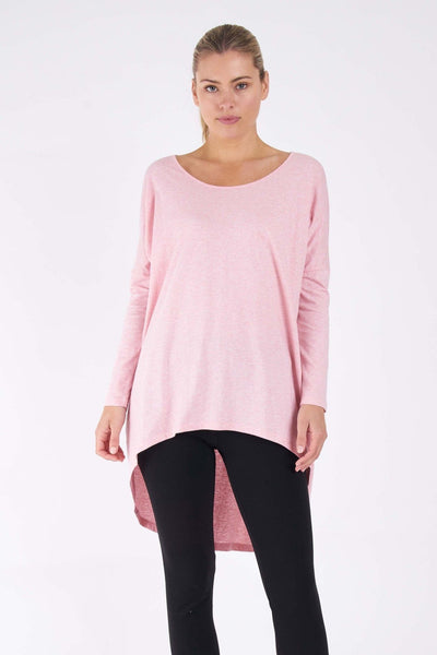 Betty Basics Nelly Long Sleeve Top in Carnation - Hey Sara