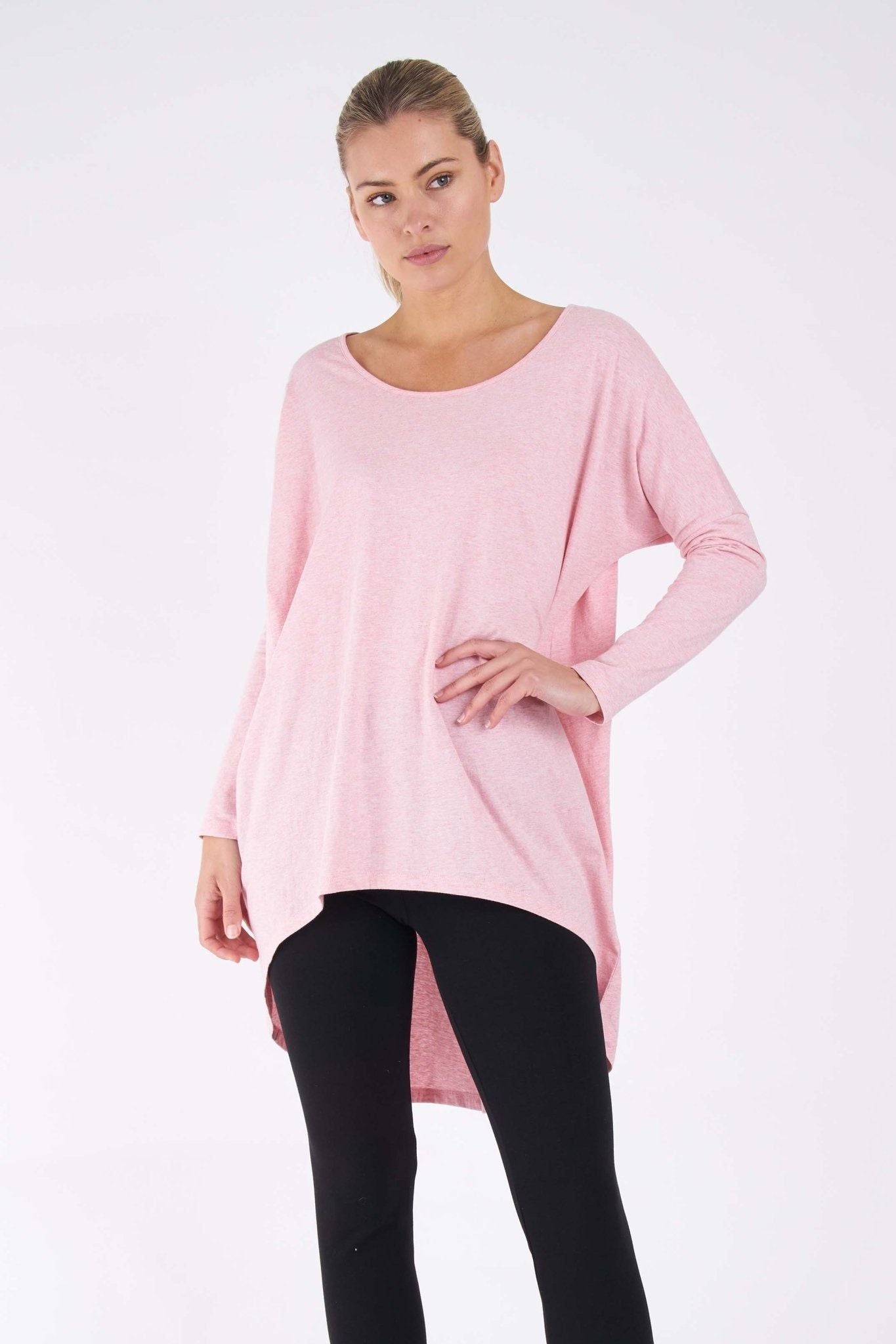 Betty Basics Nelly Long Sleeve Top in Carnation - Hey Sara