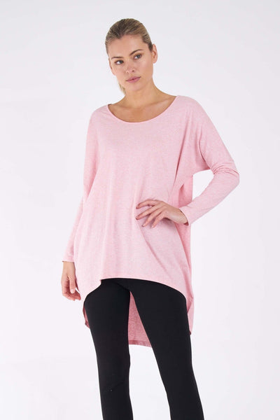 Betty Basics Nelly Long Sleeve Top in Carnation - Hey Sara