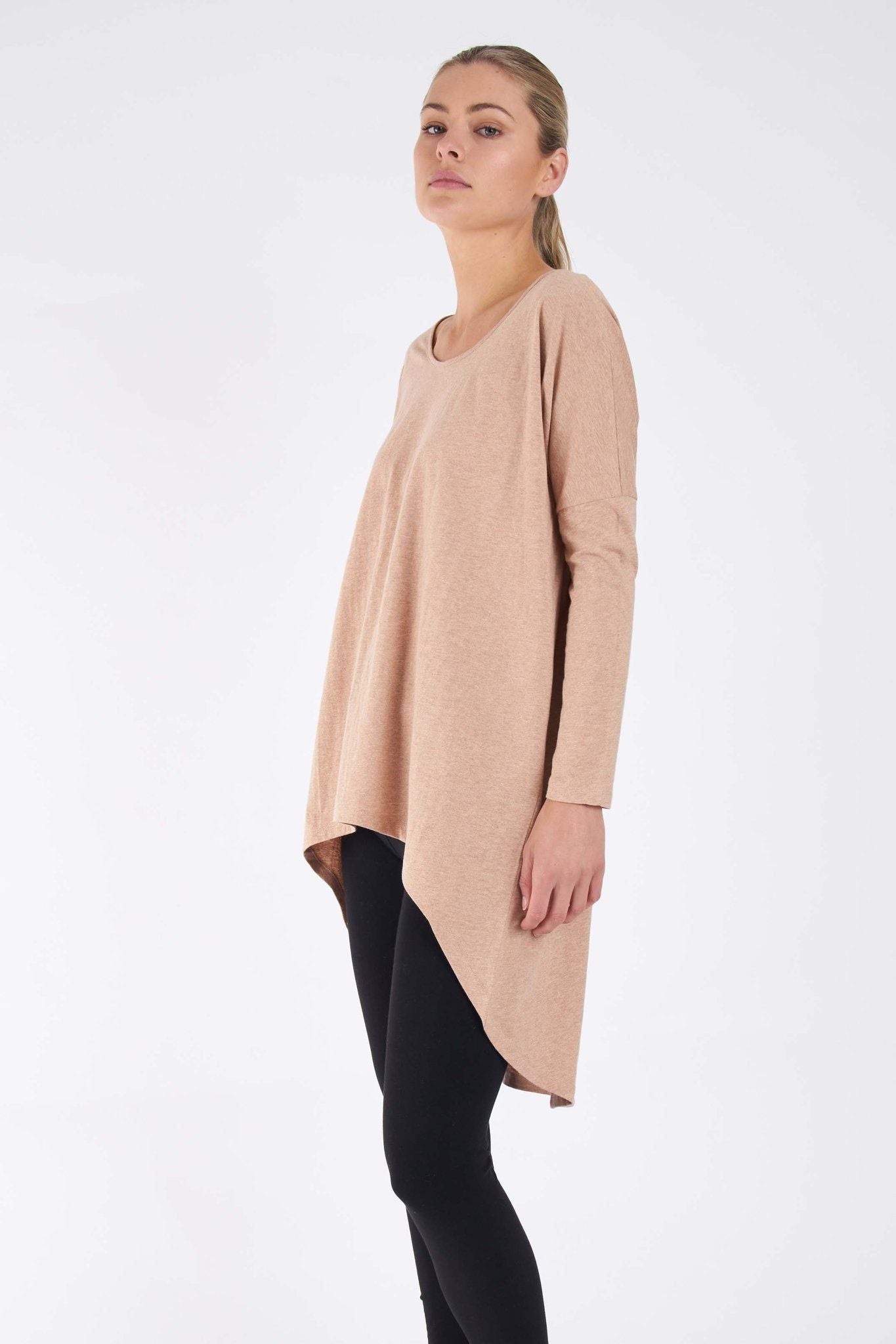 Betty Basics Nelly Long Sleeve Top in Sand - Hey Sara