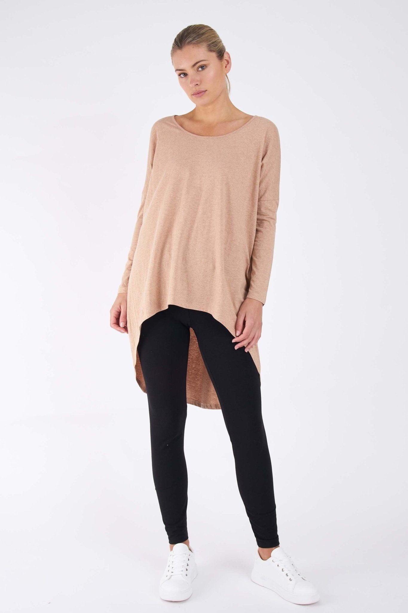 Betty Basics Nelly Long Sleeve Top in Sand - Hey Sara