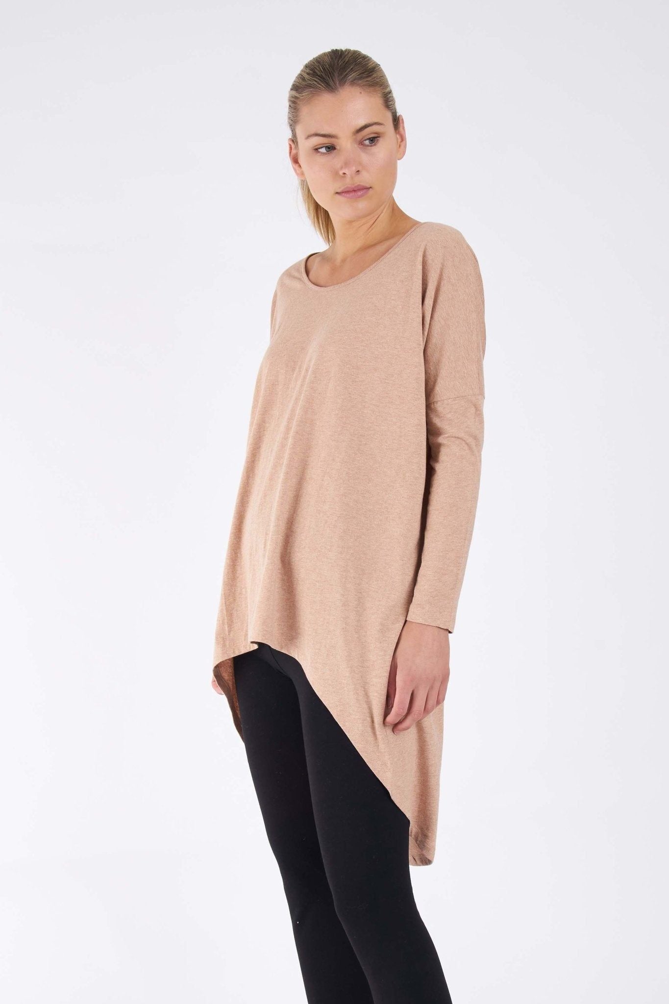 Betty Basics Nelly Long Sleeve Top in Sand - Hey Sara