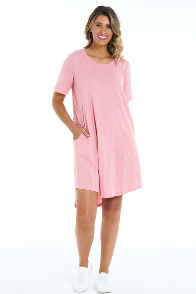 Betty Basics Nyree Dress in Salmon Pink - Hey Sara