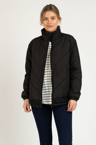 Betty Basics Rylie Puffa Jacket in Black - Hey Sara
