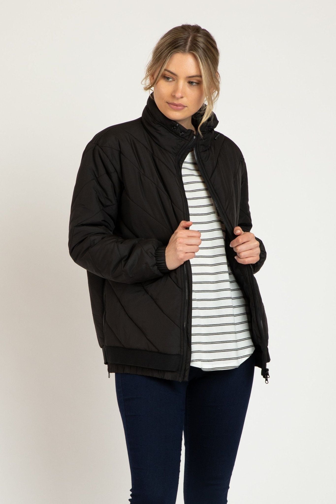 Betty Basics Rylie Puffa Jacket in Black - Hey Sara