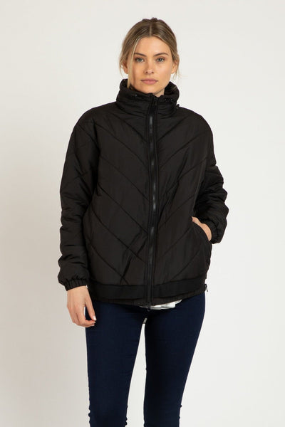 Betty Basics Rylie Puffa Jacket in Black - Hey Sara